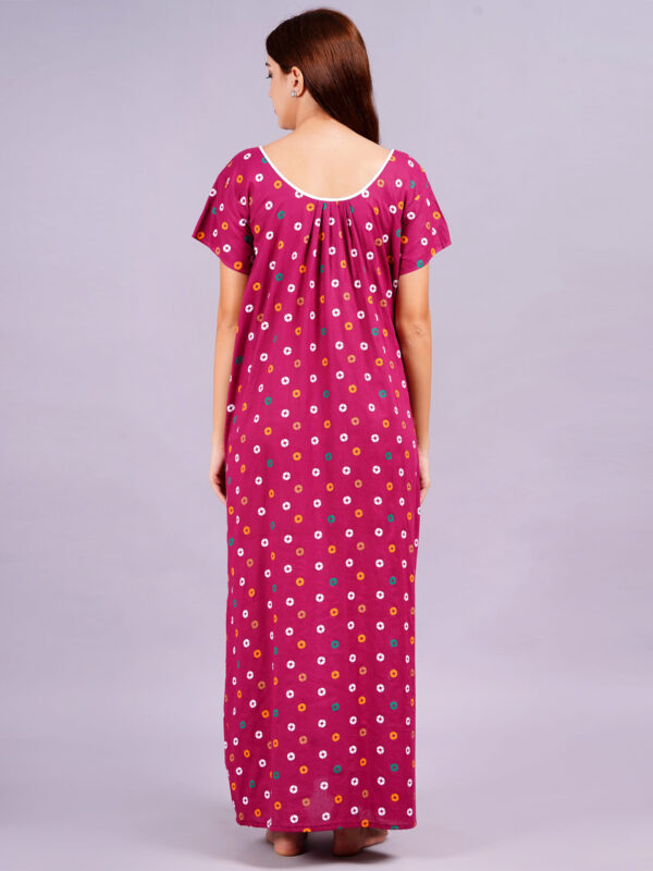 Breezly Women's Pure Cotton Combo Rajwadi Jaipuri Nightdress Nighty - Image 3