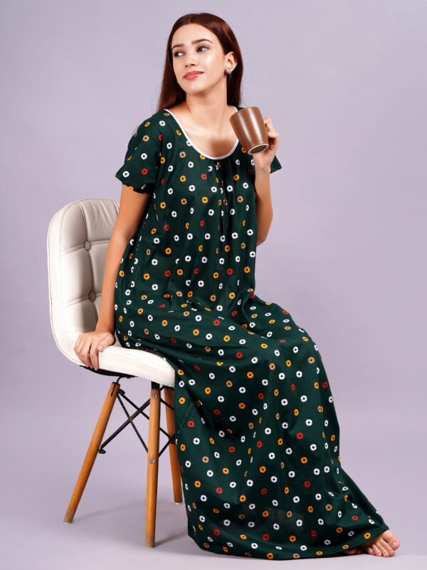 Breezly Women's Pure Cotton Combo Rajwadi Jaipuri Nightdress Nighty - Image 8