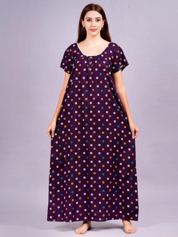 Breezly Women's Pure Cotton Combo Rajwadi Jaipuri Nightdress Nighty - Image 6