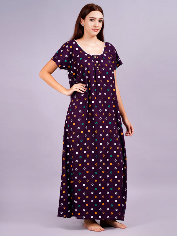 Breezly Women's Pure Cotton Combo Rajwadi Jaipuri Nightdress Nighty - Image 8