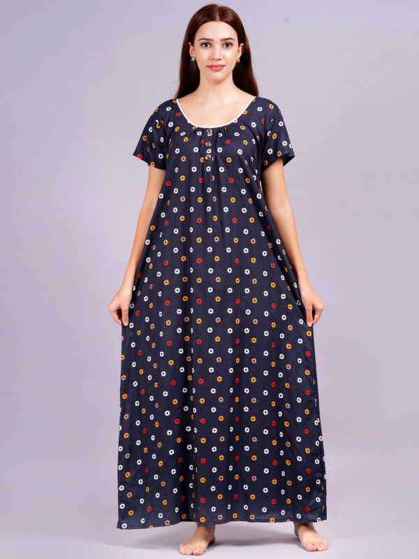 Breezly Women's Pure Cotton Combo Rajwadi Jaipuri Nightdress Nighty - Image 6