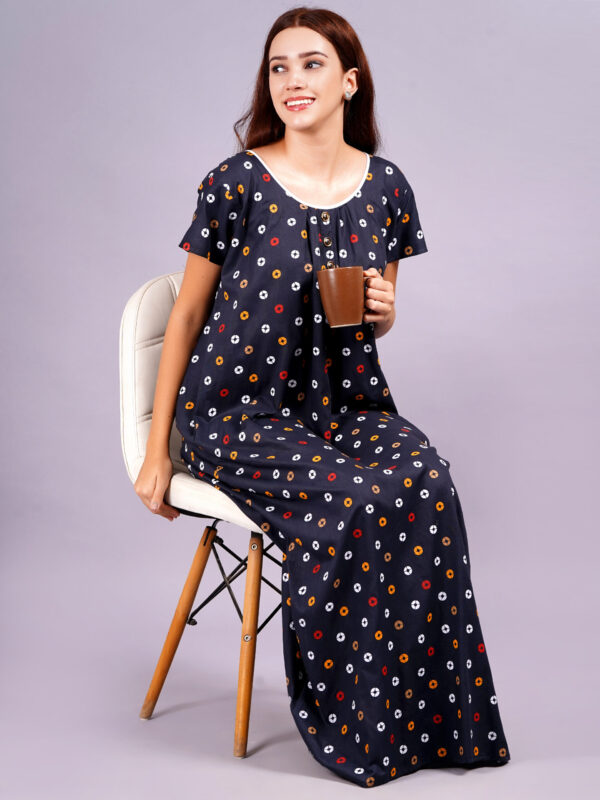 Breezly Women's Pure Cotton Combo Rajwadi Jaipuri Nightdress Nighty - Image 10