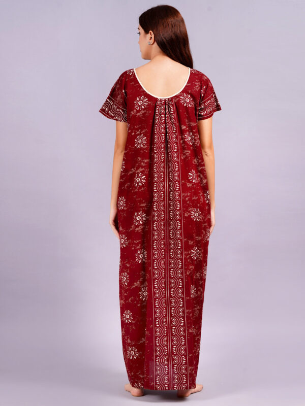 Breezly Women's Pure Cotton Combo Rajwadi Jaipuri Nightdress Nighty - Image 7