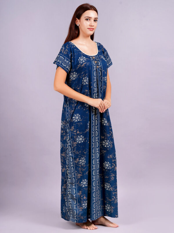 Breezly Women's Pure Cotton Combo Rajwadi Jaipuri Nightdress Nighty - Image 8