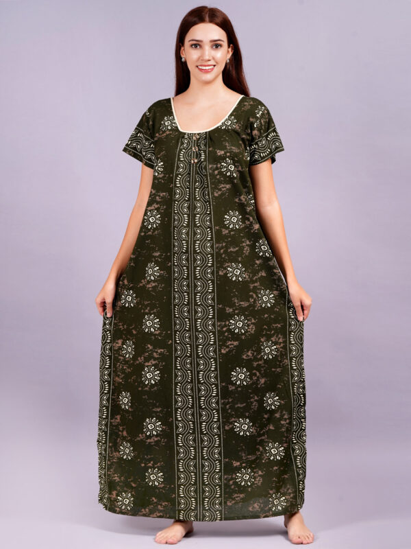 Breezly Women's Pure Cotton Combo Rajwadi Jaipuri Nightdress Nighty - Image 6