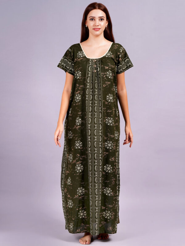 Breezly Women's Pure Cotton Combo Rajwadi Jaipuri Nightdress Nighty - Image 13