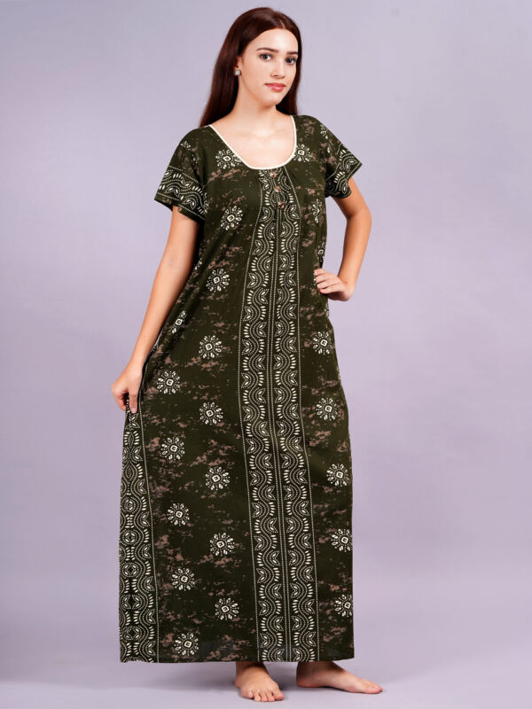 Breezly Women's Pure Cotton Combo Rajwadi Jaipuri Nightdress Nighty - Image 8