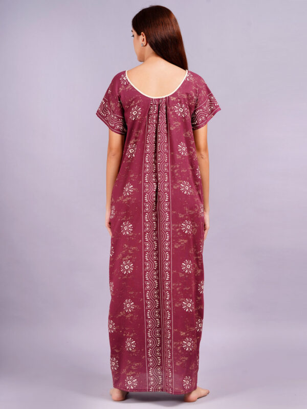Breezly Women's Pure Cotton Combo Rajwadi Jaipuri Nightdress Nighty - Image 3