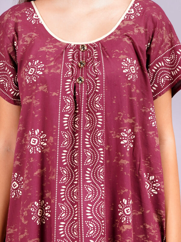 Breezly Women's Pure Cotton Combo Rajwadi Jaipuri Nightdress Nighty - Image 5