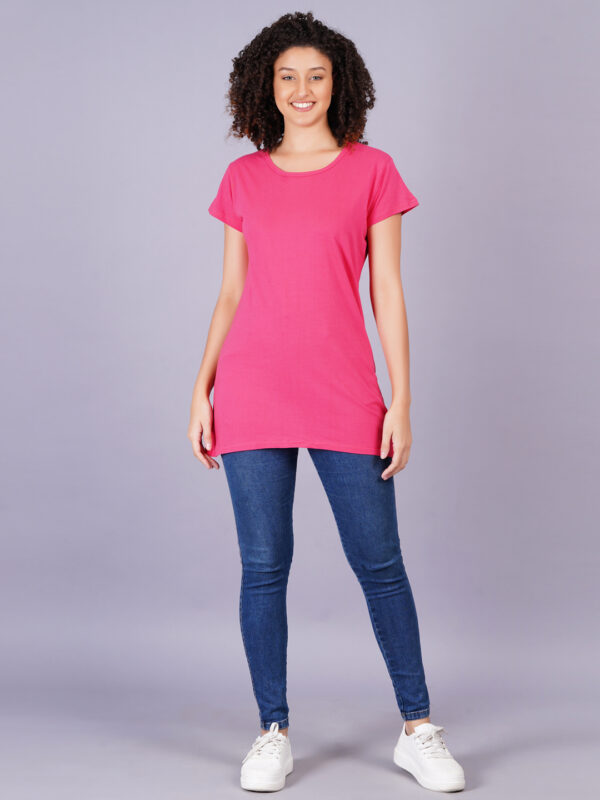 Breezly Woman's Regular Fit Pure Cotton Strawberry T-Shirt - Image 2