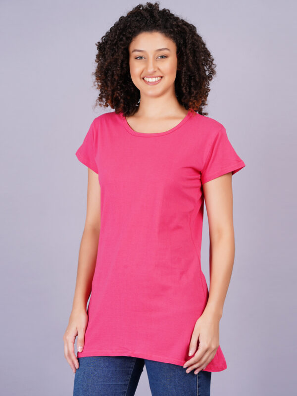 Breezly Woman's Regular Fit Pure Cotton Strawberry T-Shirt - Image 4