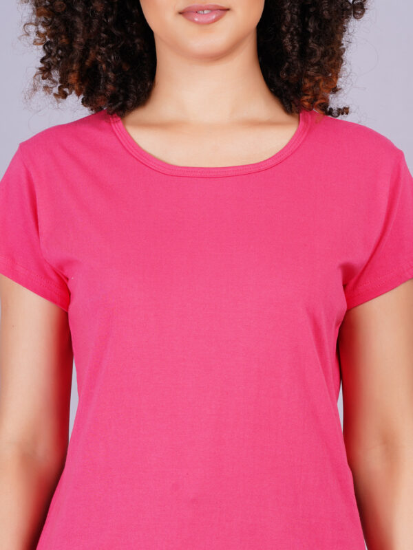Breezly Woman's Regular Fit Pure Cotton Strawberry T-Shirt - Image 6
